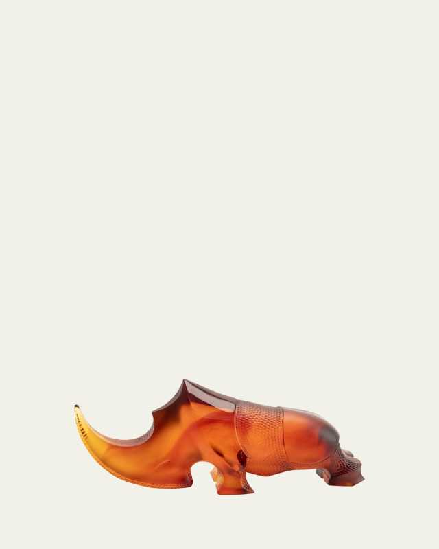 Amber Ongava Rhinoceros Decoration